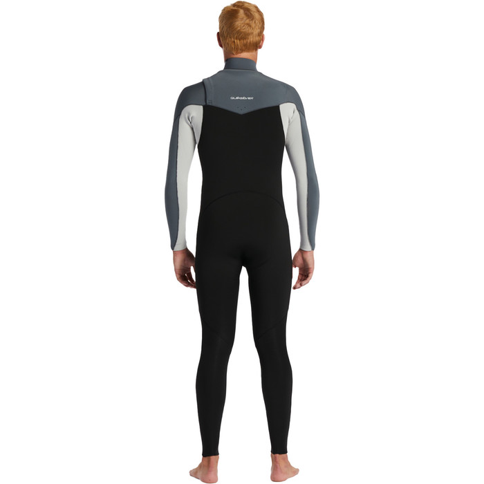 2024 Quiksilver Mens Everyday Sessions 4/3mm GBS Chest Zip Wetsuit EQYW103201 - Black / Ash